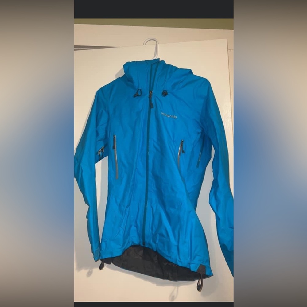 Light Blue Patagonia Rain Jacket